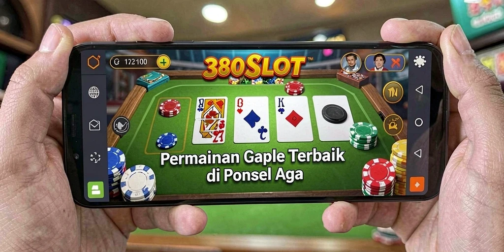 Screenshot utama 380SLOT menampilkan gameplay Gaple yang seru.