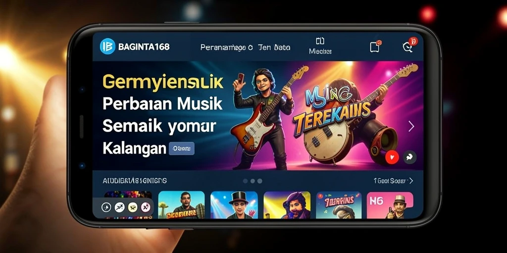 Tampilan gameplay BAGINTA168 yang mengasyikkan saat bermain musik.