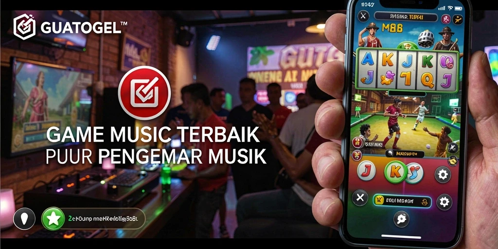 Screenshot gameplay GUATOGEL menampilkan interaksi seru dengan musik.