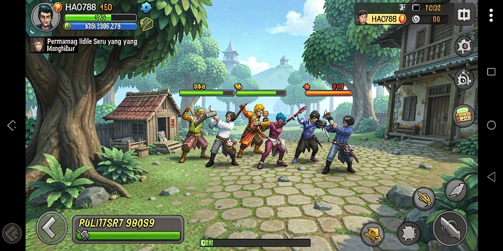 Tangkapan layar gameplay <strong>HAO788</strong> menampilkan aksi seru dalam permainan Idle.