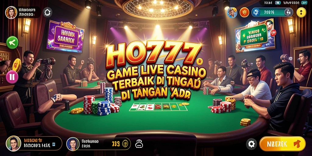 Gameplay menegangkan dan interaktif di aplikasi Live Casino HO777.