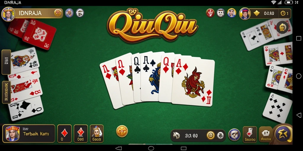 Tampilan gameplay QiuQiu yang seru dan mendebarkan di IDNRAJA.