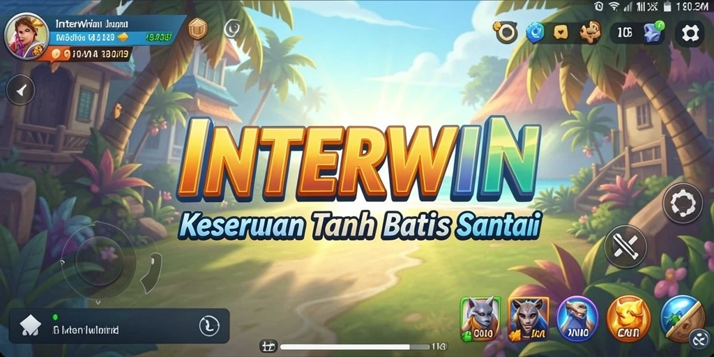 Screenshot INTERWIN menampilkan momen menyenangkan dalam gameplay santai.