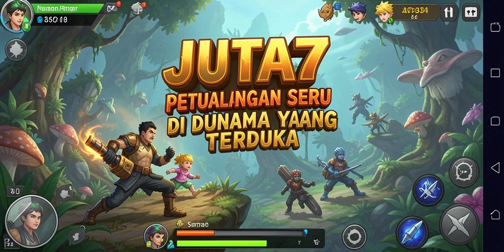 Screenshot JUTA7 menampilkan momen mendebarkan dalam petualangan yang menantang.