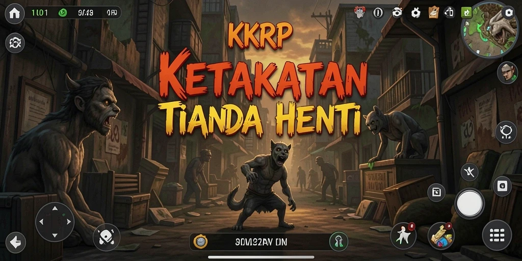 Screenshot gameplay KKRP menampilkan suasana mencekam dan menegangkan.