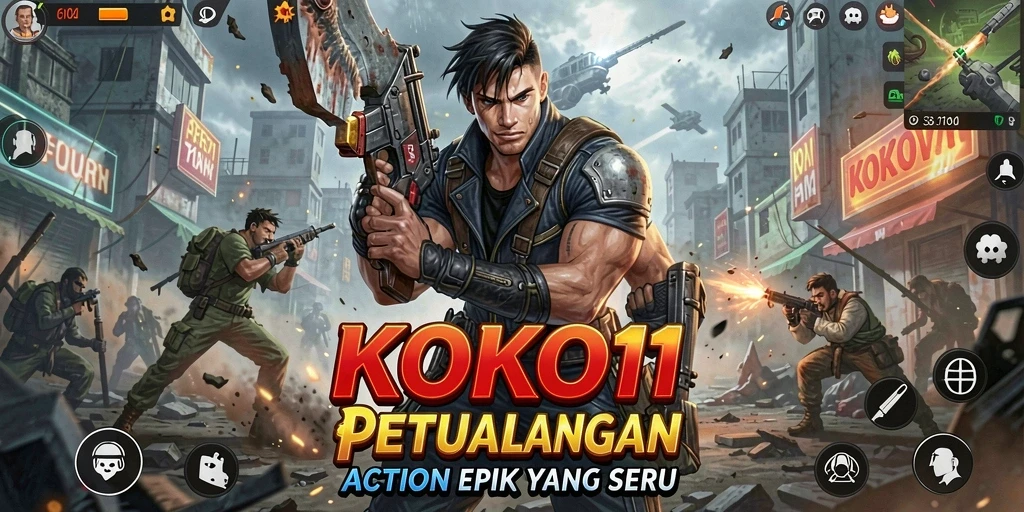 Tampilan seru gameplay KOKO11 yang penuh aksi.