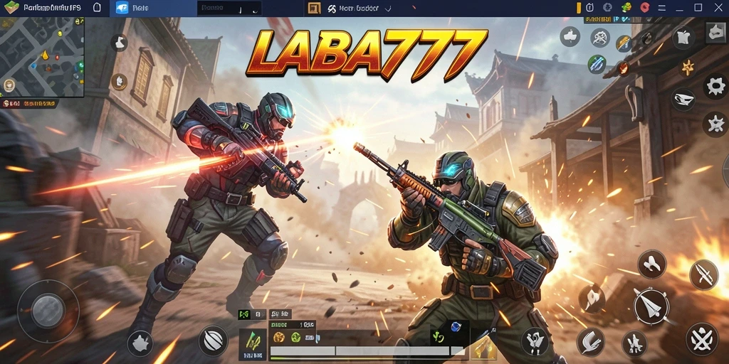 Screenshot LABA777 menunjukkan aksi seru dalam game FPS.