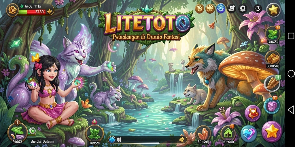 Tampilan gameplay LITETOTO yang penuh aksi dan petualangan.