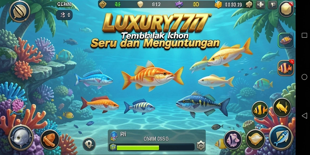 Gameplay seru LUXURY777 dengan aksi Tembak Ikan yang mengasyikkan.