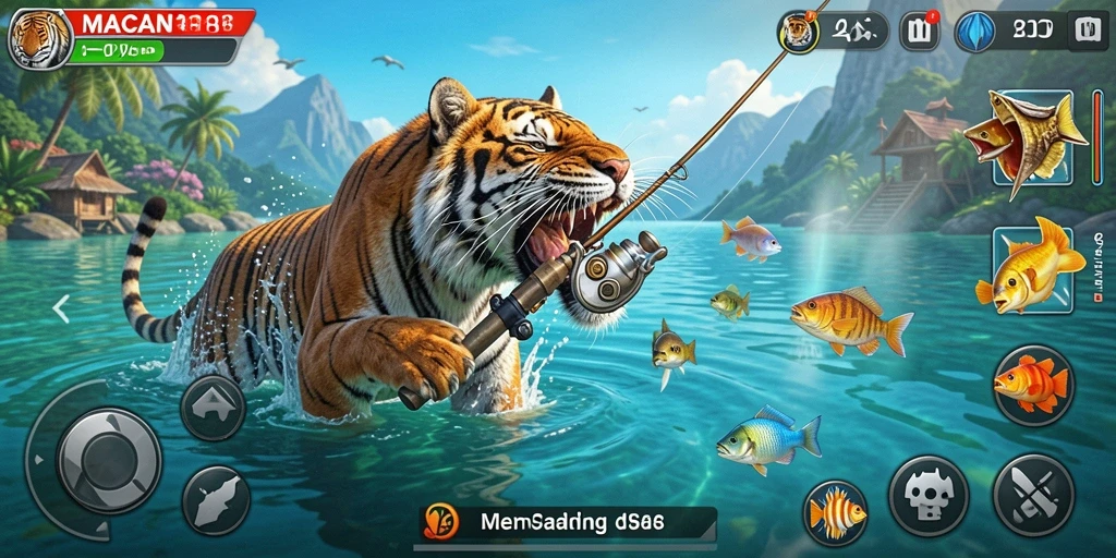 Gameplay memancing yang mendebarkan dan menantang di MACAN388.