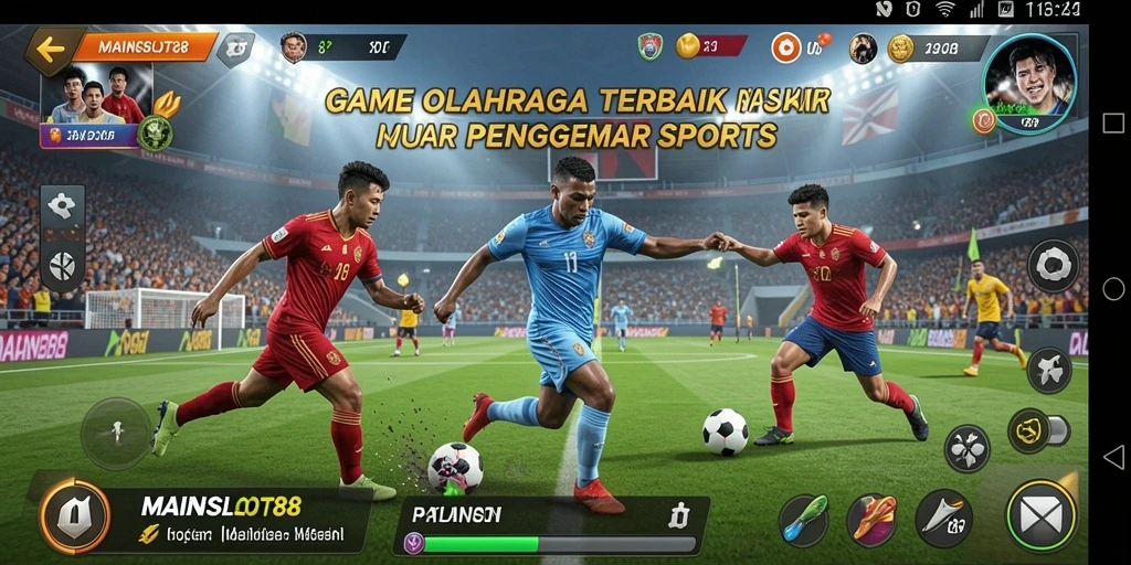 Tampilan gameplay menarik dari MAINSLOT88 yang menunjukkan aksi olahraga.