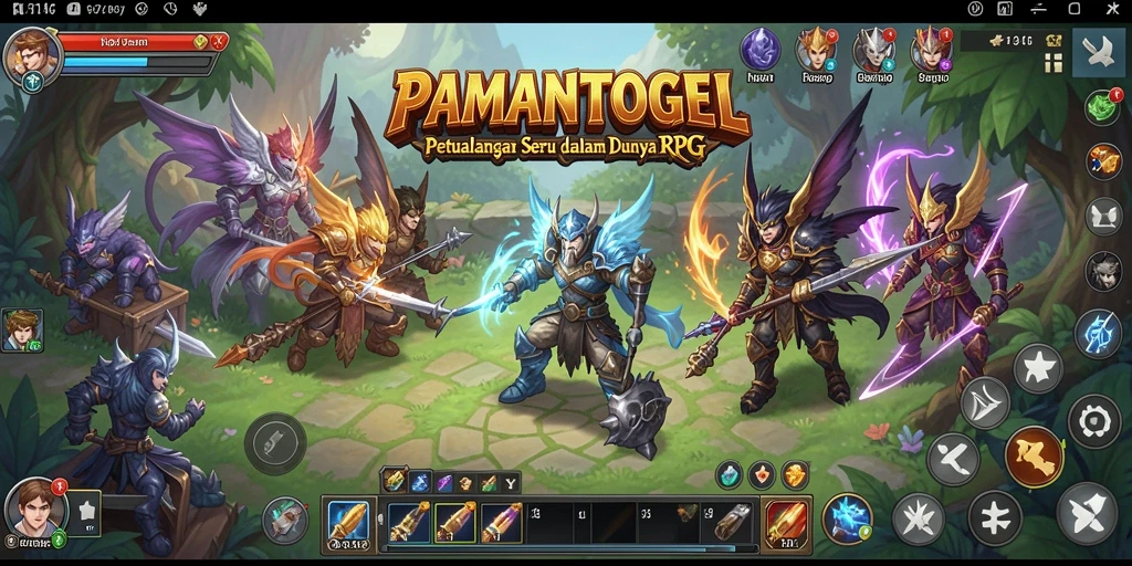 Tampilan gameplay menegangkan dalam PAMANTOGEL yang penuh aksi.