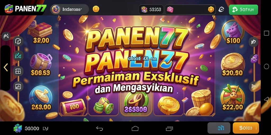 Tampilan menarik dan gameplay seru dari PANEN77.