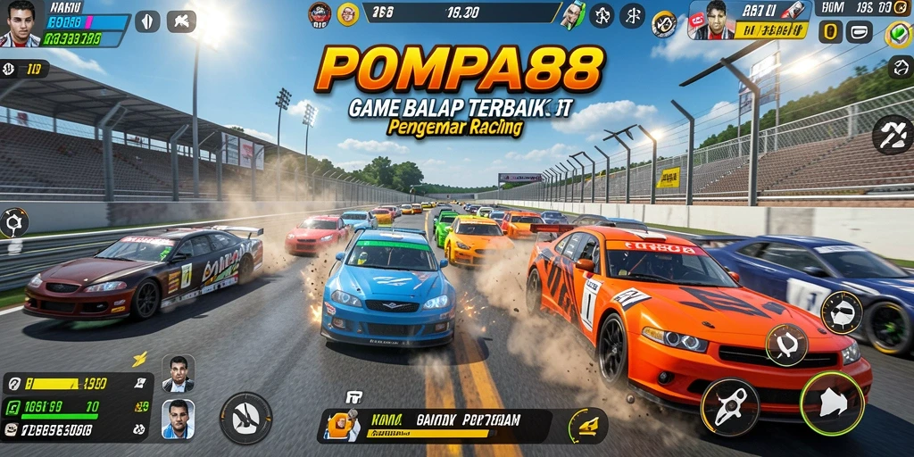 Tampilan gameplay Racing yang mendebarkan dan penuh aksi.