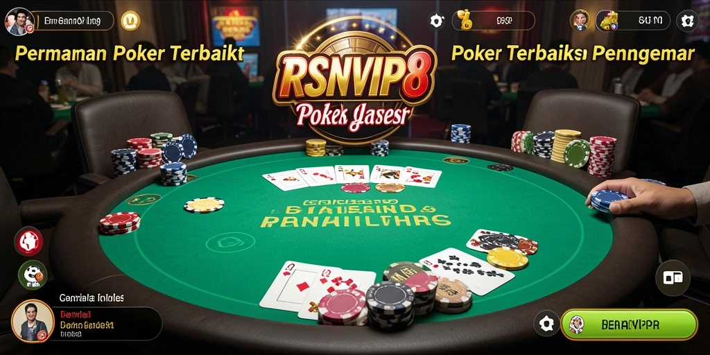 Tampilan gameplay RSNVIP8 yang menarik dengan suasana poker yang seru.