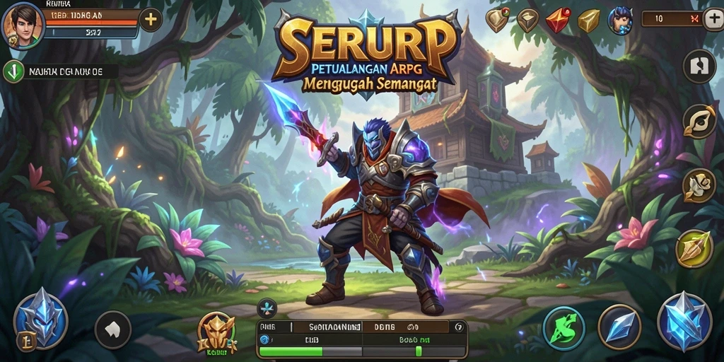Tampilan gameplay SERURP yang seru dan mendebarkan.