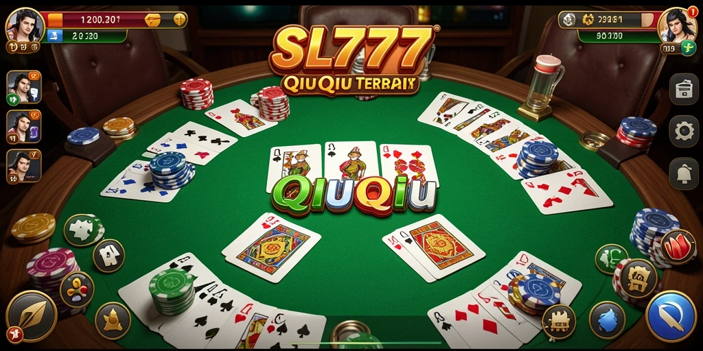 Tampilan gameplay QiuQiu yang seru dan menantang.