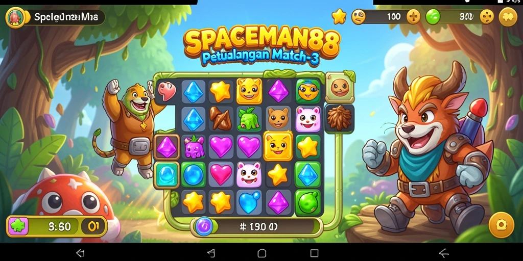 Tampilan gameplay SPACEMAN88 yang seru dan penuh warna.