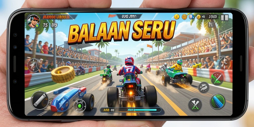 Gameplay balapan seru dengan grafis menakjubkan