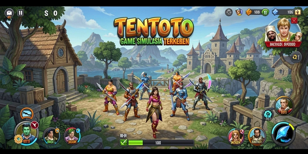 Tampilan menarik dari gameplay TENTOTO dalam simulasi yang mengasyikkan.