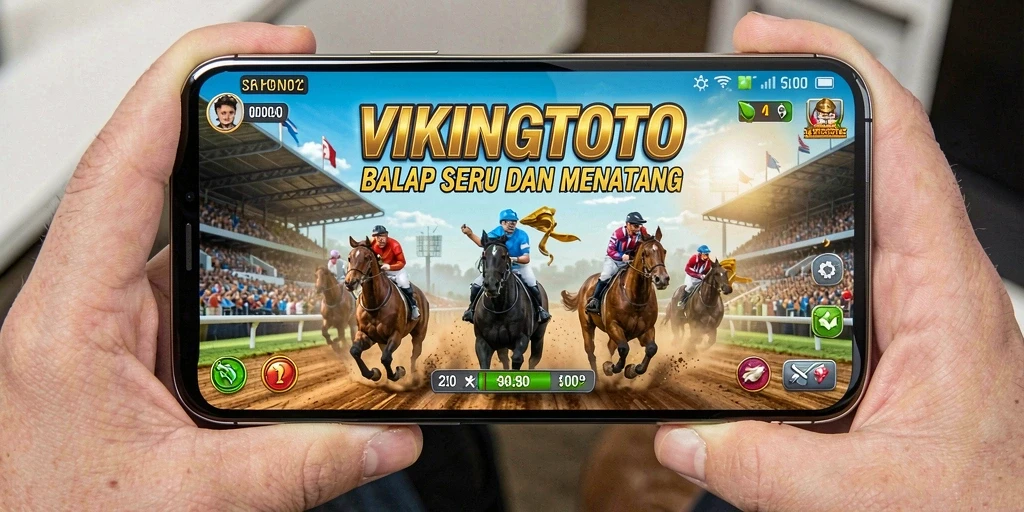 Tampilan gameplay balapan yang mendebarkan di VIKINGTOTO.