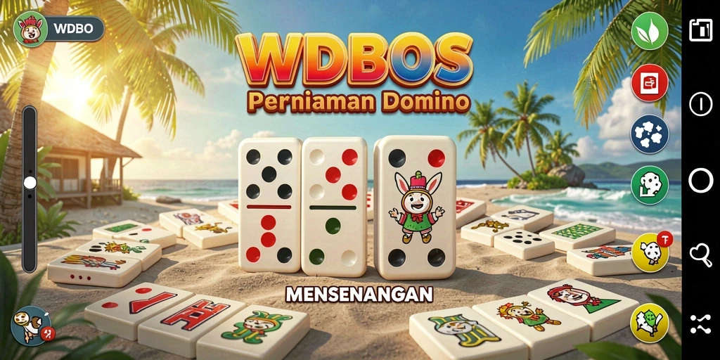 Screenshot gameplay Domino WDBOS yang seru dan mengasyikkan.
